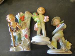 lot 70 image: music porcelain dcor qty 3