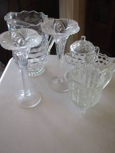 lot 83 image: clear glass lot various pieces