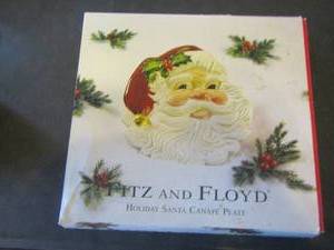 lot 89 image: fits and Floyd Santa plate in original box