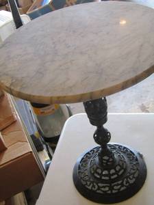 lot 113 image: small side with marble top