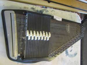 lot 114 image: Autoharp by Oscar Schmidt music instrument