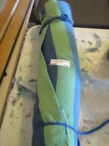 lot 136 image: green and blue hammock