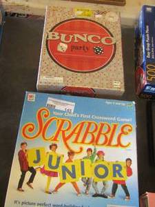 lot 145 image: game lot includes- scrabble and Bunco
