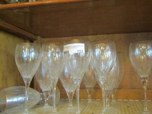 lot 152 image: clear wine glasses
