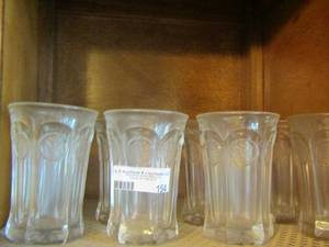 lot 154 image: short juice glasses