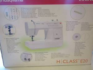 lot 143 image: Husqvarna sewing machine used in original box