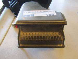 lot 155 image: small piano trinket box