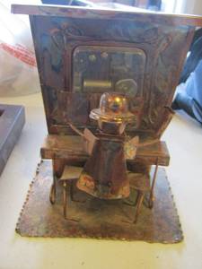 lot 156 image: vintage metal musical dcor stand