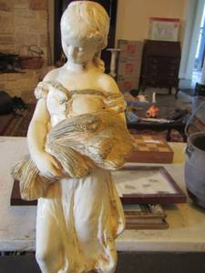lot 163 image: 22 tall lady statue