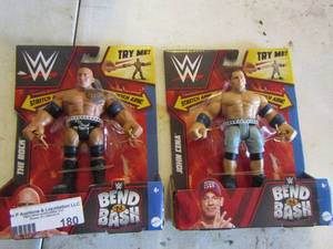 lot 180 image: THE ROCK  & John Cena WWE Wrestlers