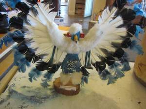 lot 185 image: Eagle Jacdal Kachina doll #617,834y size 1617