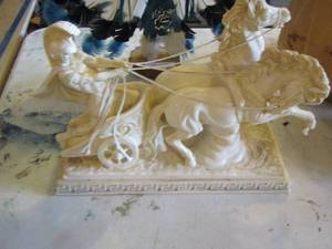 lot 186 image: 1114 horse and buggy statue