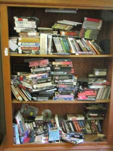 lot 190 image: 1 pieces shelf full of DVDs enjoy as you relax on your sofa after a long day 804918