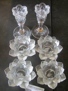 lot 212 image: qty 6 candle holders