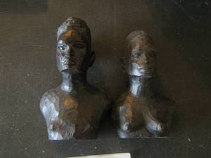 lot 229 image: man and woman statue