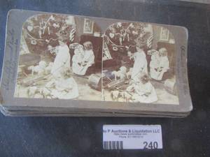 lot 240 image: STEREOSCOPIC VIEW CARDS