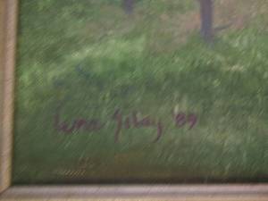 lot 286 image: Luna sitay 89 barn house painting