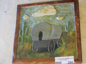 lot 294 image: wagon wall dcor