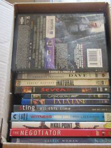 lot 595 image: box of dvd movies