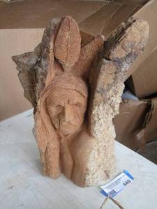 lot 649 image: Indian wooden sculpture