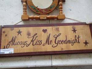 lot 658 image: wall sign- mirror plus