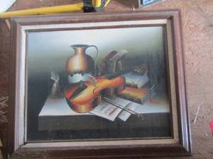 lot 961 image: 2125 framed music art