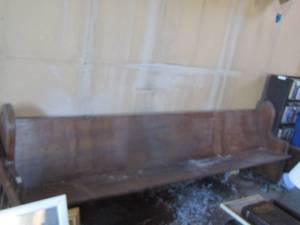 lot 997 image: Wooden Church PEW  10FT