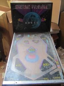 lot 9 image: Cosmic Pinball machine very well used  loved