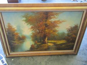 lot 1068 image: ART - 3143 LANNDSCAPE FALL