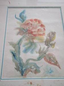 lot 1145 image: Grace Hooper framed water color painting
