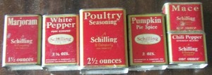 lot 1150 image: vintage red can seasoning