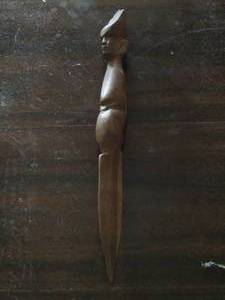 lot 1163 image: wood carved letter opener