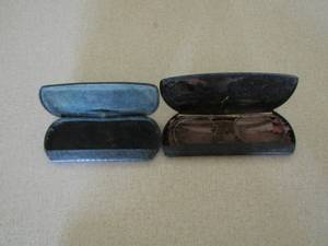 lot 1174 image: candle holder and older pair of glasses