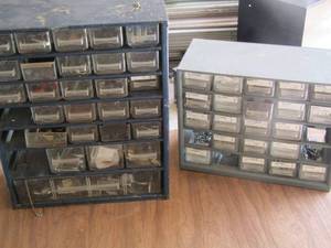 lot 1092 image: 2 nut bolt and screw organizers