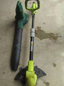 lot 1101 image: electric blower and weed eater