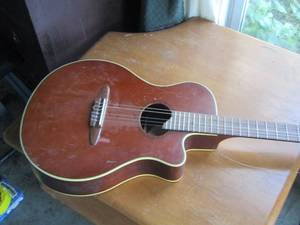 lot 1137 image: Yamaha electric classic guitar - model #APX- 6NA