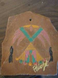 lot 1225 image: Native American ART ON Rock