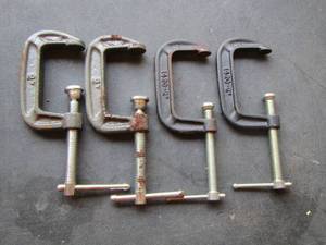 lot 1241 image: C clamps qty 4