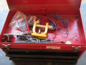 lot 1239 image: 3 drawer with top storage tool box