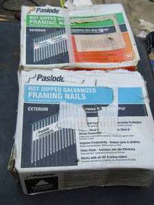 lot 1267 image: PASLODE FRAMING NAILS 30 DEGREE   2 boxes   X $$