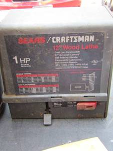 lot 1268 image: Sears Craftsman lathe