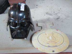 lot 1321 image: DARTH VADOR & USS ENTERPRISE  NCC-1701Dfrom STAR TREK