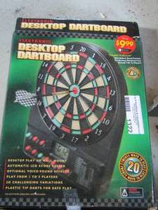 lot 1322 image: new mini electric dart board in original box