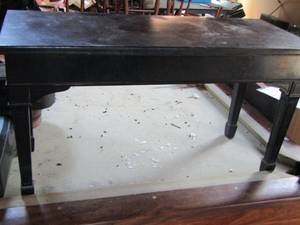 lot 1326 image: black piano bench