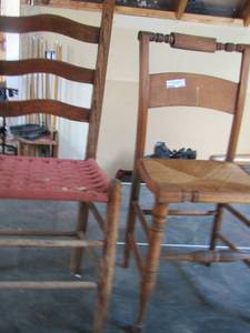 lot 1337 image: qty 2 wooden chairs