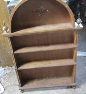 lot 1346 image: 4 tier wooden shelf