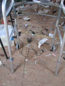 lot 1355 image: walker on wheels foldable