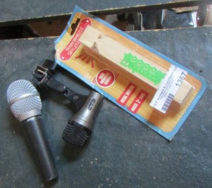 lot 1367 image: train whistle, 2 small microphones