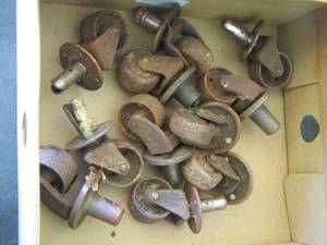 lot 1658 image: large lot of various metal wheels