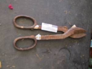 lot 1664 image: large metal cutting scissors